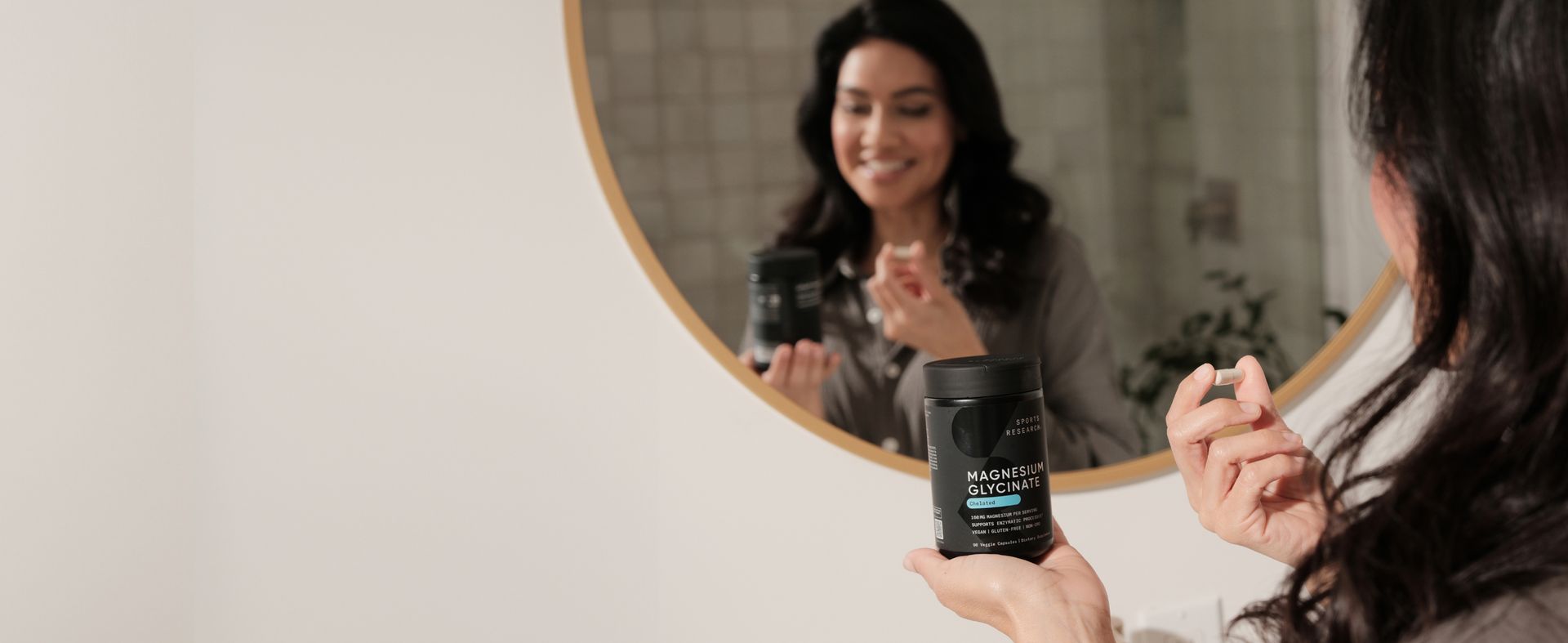 Sports Research® Magnesium Glycinate 160mg, 90 Veggie Capules