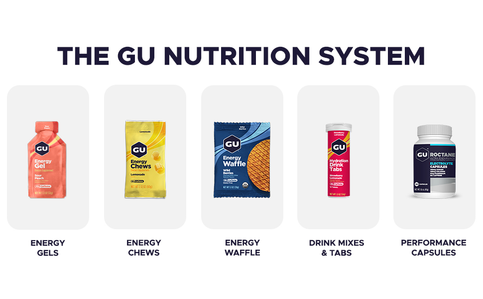 GU Energy, Original Energy Gels, Caffeine-Free Mixed - 24 Count