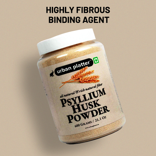 Urban Platter Isabgol Powder, 600g (Finely Milled Psyllium Husk, Rich in Dietary Fibre, Supports Digestive Health, Nature's Soluble Fibre)