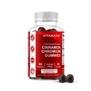Vitamatic Chromium & Ceylon Cinnamon Gummies – Sugar-Free Botanical Extract Supplement – Vegan, Non-GMO, Gluten-Free – Plant-Based Gummies – 60 Count