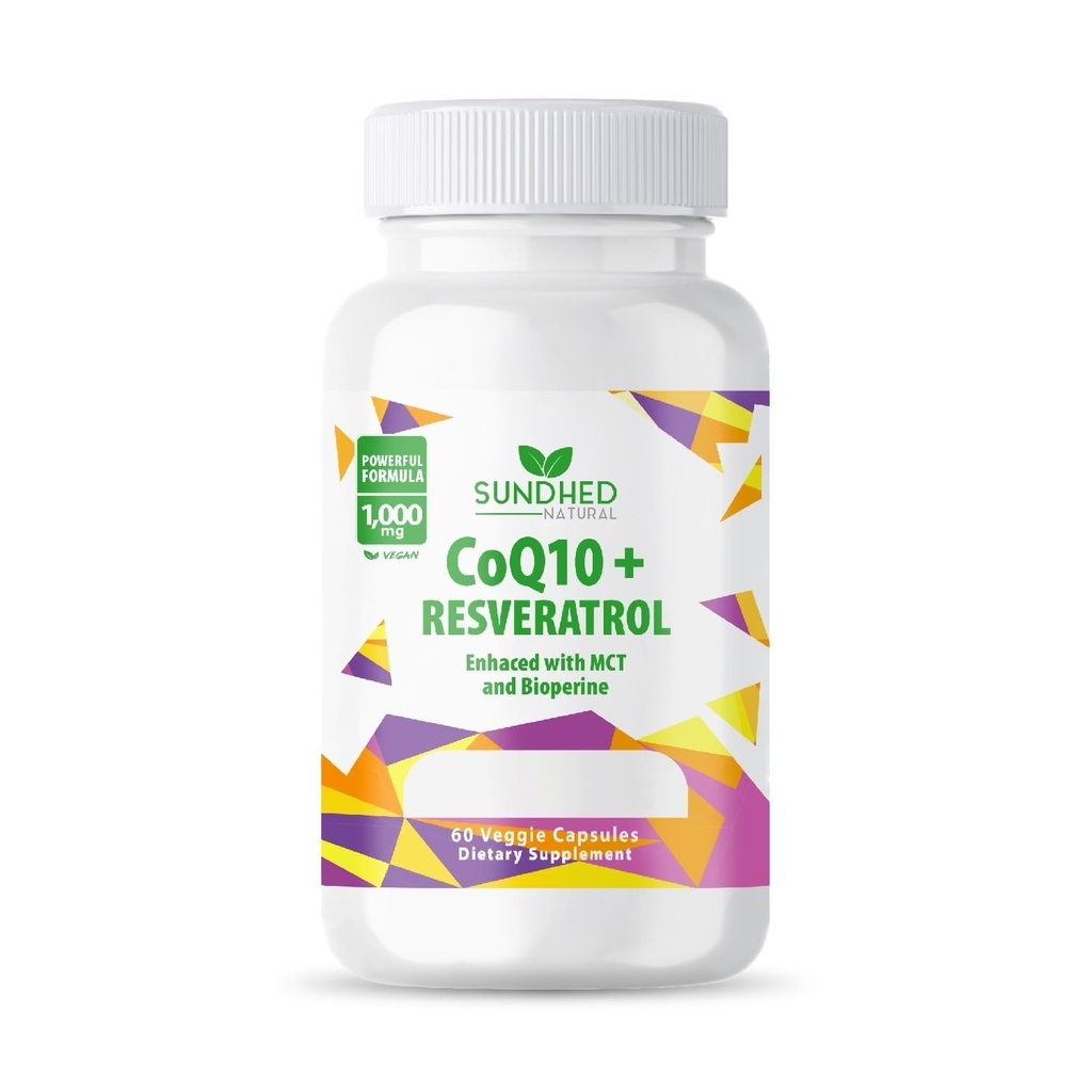 CoQ10 Powerful Antioxidant (Capsules Coq10+Resveratrol)
