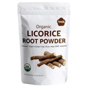 Iyasa Holistics Licorice Root Powder 8 oz - USDA Certified Organic Licorice Root Glycyrrhiza Glabra & Mulethi - Digestive & Adrenal Support, Natural Sweetener - Pure Ayurveda Products