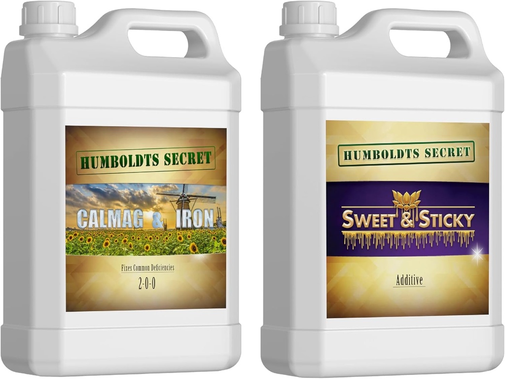 Humboldts Secret CalMag & Iron Supplement – Supports Vegetative and Flowering Stage (32 oz) w/Sweet & Sticky – Carbohydrate and Saccharide Energy Source – Energy for Plants (32 oz)