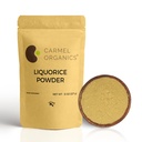 CARMEL ORGANICS Licorice Root Powder - 8 Ounce | Herbal Supplement | Natural Sweetener and Digestive Aid | Non-GMO | No Added Preservatives & Additives