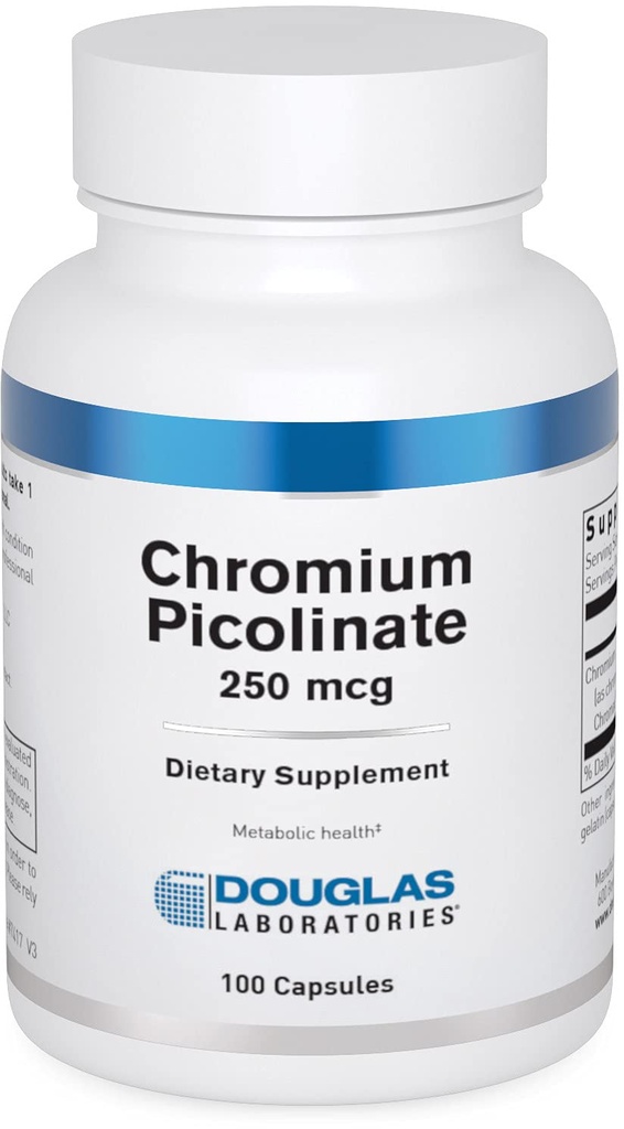 Douglas Laboratories Chromium Picolinate (250 mcg) | Supports Healthy Metabolism | 100 Capsules
