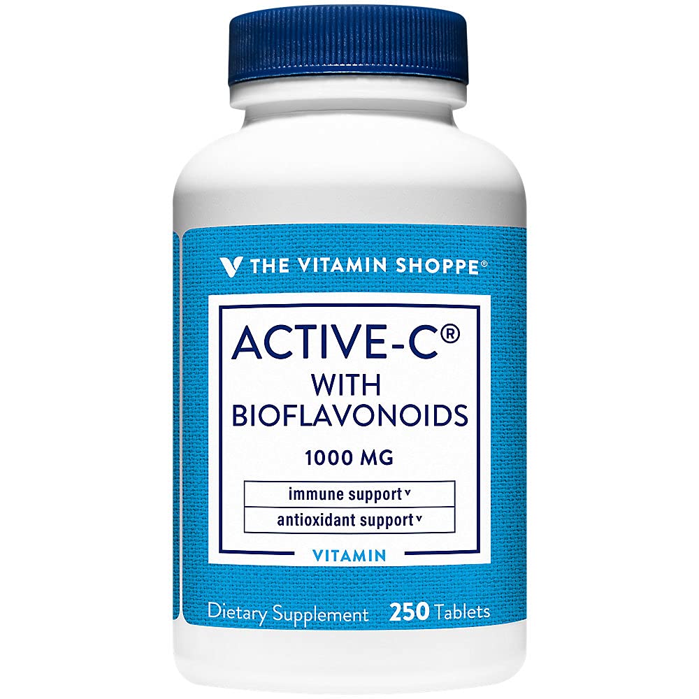 The Vitamin Shoppe Active-C with Bioflavonoids 1000 Antioxidant for (250 Tablets)