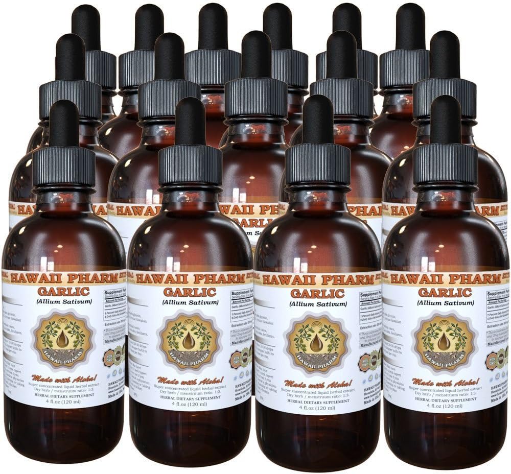 Hawaii Pharm Garlic (Allium sativum) Liquid Extract 15x4 Oz