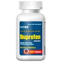 HealthA2Z® Ibuprofen 200mg, NSAID, Pain Reliever, Fever Reducer, Headache, Body Aches, Back Pain, Arthritis, Menstrual Cramps, 500 Caplets