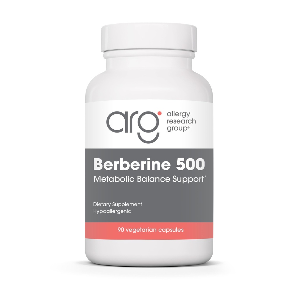 ARG Berberine 500 - 500 mg Berberine HCl - Metabolic & Blood Glucose Support - AMPK Activation Formula - Non-GMO Botanical Extract - 90 Servings - 90 Capsules