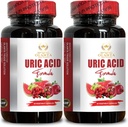 URIC Acid - Uric Acid Vitamins for Men and Women, Natural Supplement Promoting Kidney Support Powerful Combination, Uric Acid Support - 2 Bottles 120 Capsules