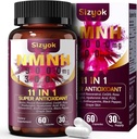 11-in-1 NMNH (Dihydronicotinamide Mononucleotide), 600mg per Serving, NAD+ Supplement with Resveratrol, CoQ10 to Support NAD+ Levels, NMNH Supplement for Anti-Aging, 60 Count, 30 Day Supply-63