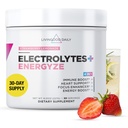 Livingood Daily Electrolytes Powder Strawberry Lemonade, 30 Servings - 4in1 Hydration Powder with Vitamin C, Taurine, D Ribose & FOS, Sugar Free Electrolyte Drink Mix, Keto, Gluten Free - Made in USA