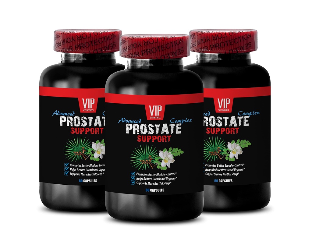 Saw Palmetto for Prostate Wellness - Prostate Support - Pygeum and Prostate Wellness, Red Raspberry for Support, Graviola Leaf for Prostate Health, Green Tea for Wellness 3 Bottles 180 Capsules