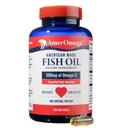 AmerOmega Triglyceride 550mg Omega-3 Fish Oil for Heart Health Support- Wild-Caught Alaskan Walleye Pollock- American-Sourced, Non-GMO, Gluten-Free & Dairy-Free- 120 Softgels (120 Servings)