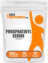 BulkSupplements.com Phosphatidylserine Powder - Brain Supplements - Brain Supplements for Memory and Focus - Phosphorus Supplements - Focus Aid - Brain Vitamins Memory For Adults (25 Grams - 0.88 oz)