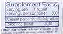 HealthyNaturally Biotin 10,000 mcg (500 Tablets) for Hair Growth, Skin, Strong Nails, biotin 10mg
