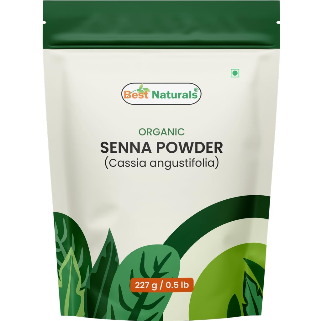 Best Naturals Certified USDA Organic Senna Powder, 227 Gram, Gluten Free, GMO Free, Vegan