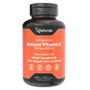 Naturalis Sunflower Vitamin E 268mg (400 IU) with Mixed Tocopherols | Essential Skin Vitamin & Immune Support | Non-GMO, Soy & Gluten Free | 300 Softgels