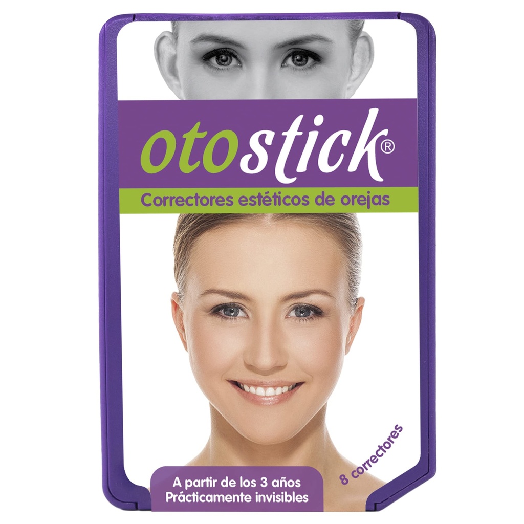 Otostick - Corrector Cosmetico Discreto de Orejas Sobresalientes de 8 Unidades-Productos Correctivos para el Cuidado de las Orejas sin Cirugia a Partir de Los 3 años de Edad