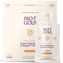 ProT Gold Liquid Collagen Protein Shot, Support for Hair, Nails and Skin, 17g, Nano Hydrolyzed & Grass Fed, with Amino Acids, Gluten Free, Sugar Free, Orange Creme, 1 FL OZ, 24 Pack