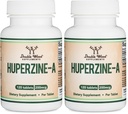 Huperzine A 200mcg (Third Party Tested) 120 Tablets, Brain Supplement to Promote Acetylcholine (Acetylcholinesterase Inhibitor) - Supports Memory and Focus by Double Wood (Pack of 2)