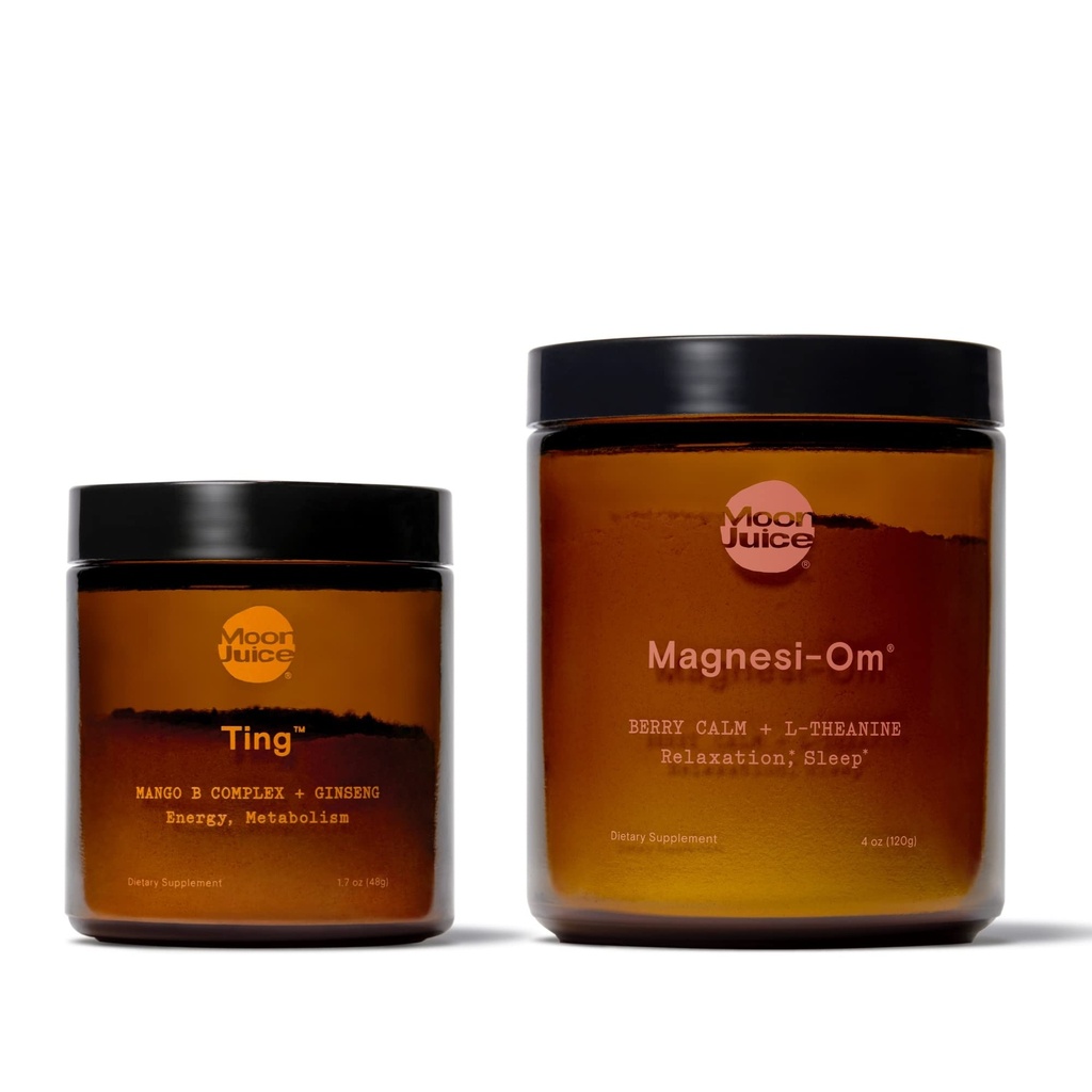 Ting & Magnesi-Om by Moon Juice | Ting Vitamin B Complex & Ginseng for Caffeine-Free Natural Energy & Magnesi-Om Magnesium Powder Supplement for Relaxation | Caffeine-Free Energy & Deep Relaxation