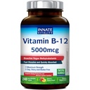 Innate Vitality Vitamin B12 5000mcg, Sublingual, Vegan Methylcobalamin, Fast Dissolve Tablets, Natural Peach Flavor, Supports Energy Production & Healthy Nervous System, 240 Tablets
