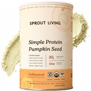 Sprout Living Organic Pumpkin Seed Protein Powder, Unflavored, 20 Grams of Plant Based Protein Powder Without Artificial Sweeteners, Non Dairy, Non-GMO, Vegan, Gluten Free (2 Pound, 30 Servings)