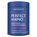 BodyHealth PerfectAmino XP Mixed Berry (60 Servings) Pre/Post Workout Recovery Drink, 8 Essential Amino Acids Energy Supplement with 50% BCAAs, 100% Organic, 99% Utilization for Maximum Power