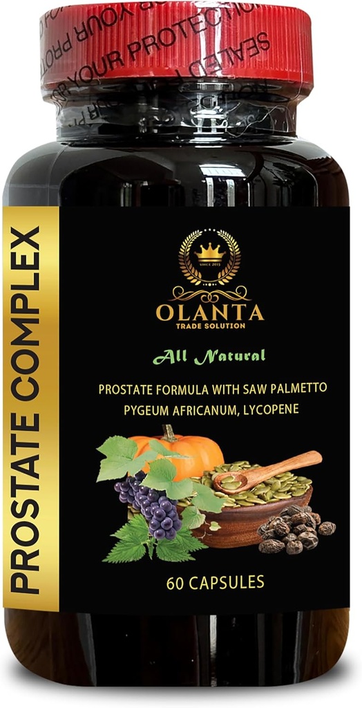Supports Male Urinary Tract Health - PROSTATE COMPLEX FOR MEN - Strong Flow Prostate, vitamins for prostate healthy for men, Nettle extract prostate, Daily Urinary Support - 1 Bottle