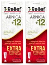 MediNatura T-Relief Extra Strength Cream Arnica +12 Natural Relieving Actives for Back Pain Joint Soreness Muscle Aches & Stiffness, Whole Body Fast Acting Relief for Women & Men - 3 oz (2 Pack)