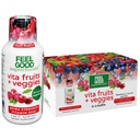FeelGood Superfoods Vita Fruits and Veggies Immune Support Shot Supplements, Fruit Punch Flavor, Pack of 10 Immunity Shots, Immune System Booster Drink Made with 25 Organic Fruit & Vegetables