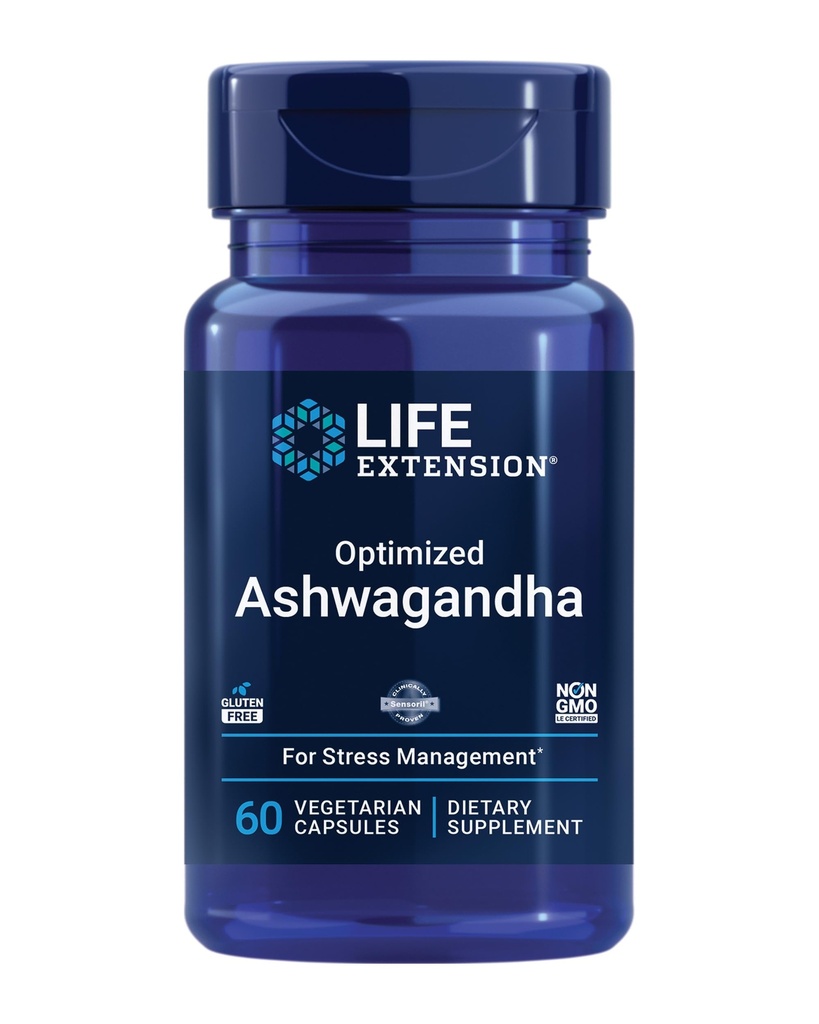 Life Extension DHEA 25mg and Optimized Ashwagandha - Supplements for Hormone Balance, Stress Relief, Immune and Cognitive Support - 100 Capsules and 60 Capsules