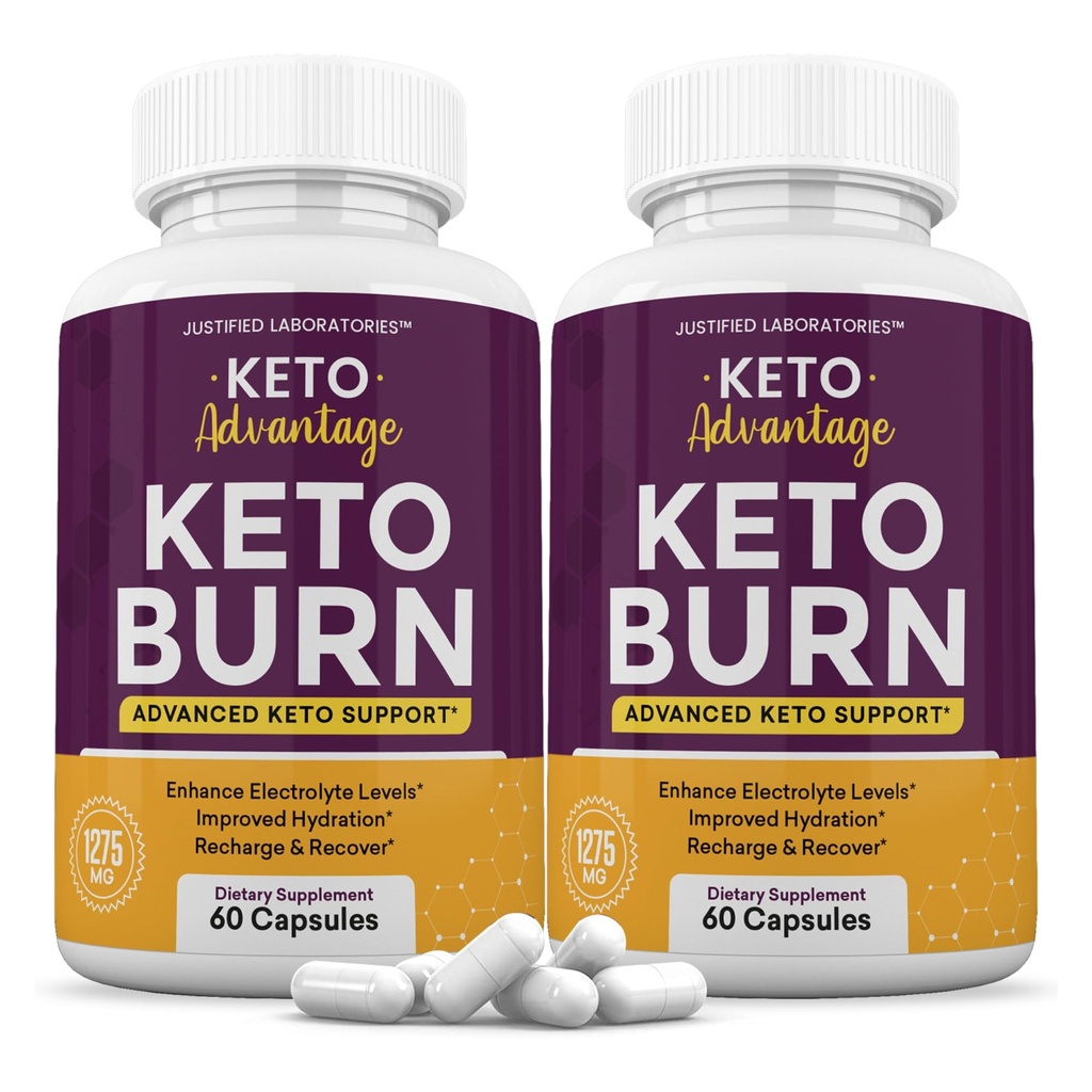 Justified Laboratories Keto Advantage Keto Burn - 60 Capsules, Pack of 2 - Ketogenic Support from Apple Cider Vinegar, Green Tea Leaf, Vitamin C, Vitamin D3 & Extra Virgin Olive Oil - 60 Servings