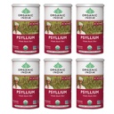 ORGANIC INDIA Psyllium Herbal Powder - Whole Husk Fiber, Healthy Elimination, Keto Friendly, Vegan, Gluten-Free, USDA Certified Organic, Non-GMO, Soluble & Insoluble Fiber - 12 oz Canister, 6 Pack