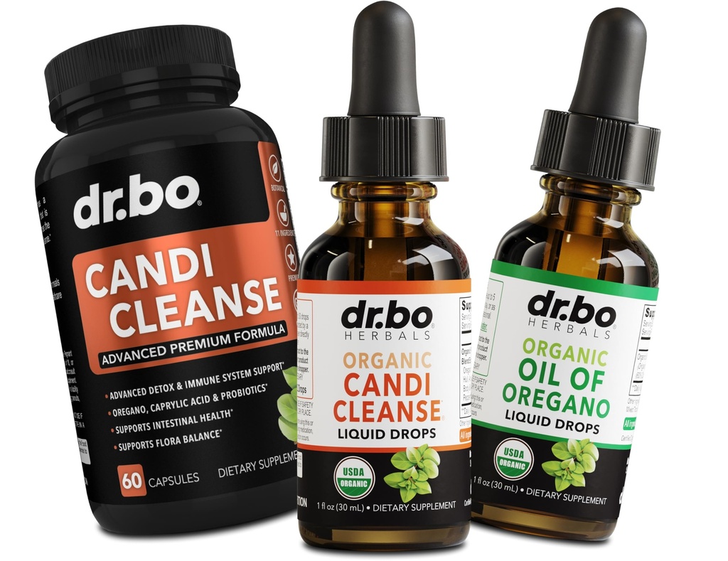 Candi Cleanse & Oregano Oil Drops - Organic Oil of Oregano Drops Liquid & Black Walnut Wormwood - Extra Strength Overgrowth Balance Complex, Natural Oral Gut Cleanser Detox Health Supplements Capsules