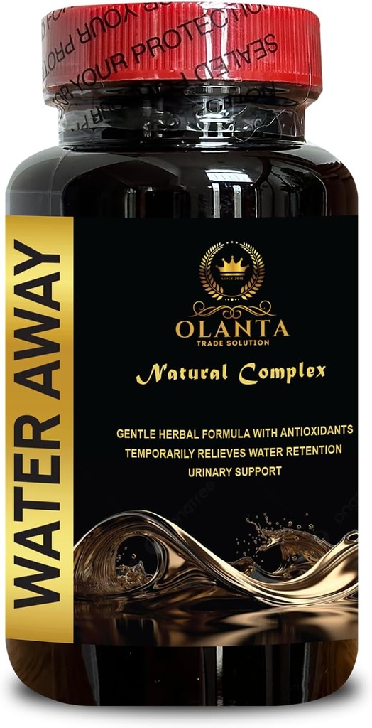 Water Away - Immune Boosting Supplements, Water Retention, Diuretic Water Pills, Water Pills Caffeine Free, Citric Acid, Celery Seed, Milk Thistle - 1 Bottle