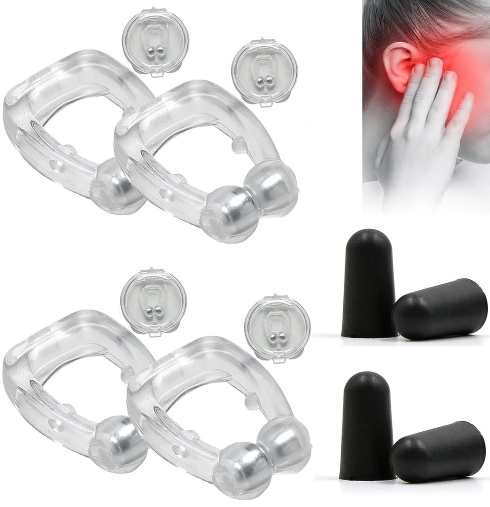 Acupeace Tinnitus Relief Device, Auricalm Tinnitus Relief Device, Tinnitus Relief for Ringing Ears, Tinnitus Ear Cuff Set Stop Ear Ringing (2Pairs)