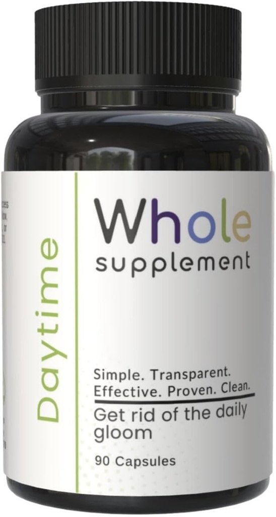 Daytime Nootropic Natural Daily Support - Brain Clarity, Brain Health, Focus, Mood and Energy - Lions Mane, Ashwagandha, Same, Passion Flower – Enjoy Your Day!