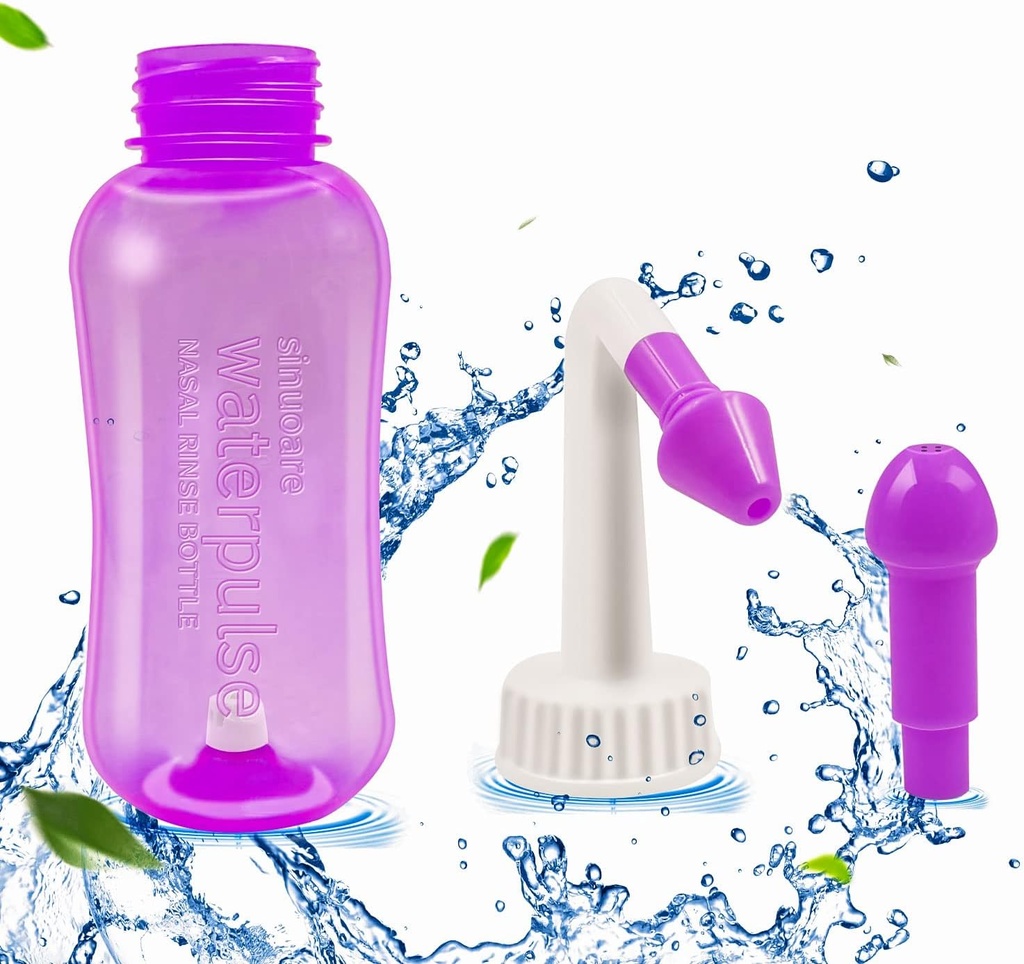 Nasal Wash Bottle, Abnaok Sinus Rinse and Nasal Irrigation Nasal Wash Bottle Pot Device Nasal Irrigation Perfect for Adult & Kid