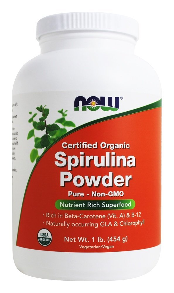 NOW Foods, ORGANIC SPIRULINA PWD 1 LB CANNISTER ( Multi-Pack)