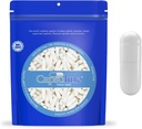 Capsuline Colored Size 0 Empty Gelatin Capsules White/White 50000 Count |Manufactured in North & South America|Kosher & Halal Certified |Gluten Free