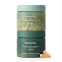 Frida Fertility Pre-Conception Supplement Set, His & Hers Daily Vitamins & Minerals for Fertility, Egg Support & Sperm Health, Folic Acid, Inositol, CoQ10, 60 Capsules Each, 30 Day Supply