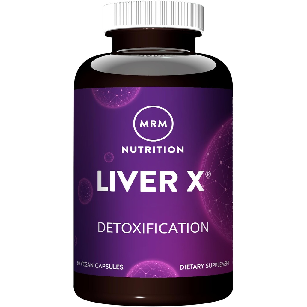 MRM Nutrition Liver X - Vegan Liver Support with Milk Thistle, N‑Acetyl Cysteine, Alpha‑Lipoic Acid, B-Vitamins & Jiaogulan, Natural Wellness Support for Women & Men, Gluten‑Free - 30 Servings