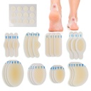 LotFancy Blister Bandages for Feet, 24 Blister Pads and 12 Acne Patches | 8 Size Hydrocolloid Bandage, Waterproof Seal Gel Blister Cushion Variety Pack for Toes Protection, Heel Blister Prevention