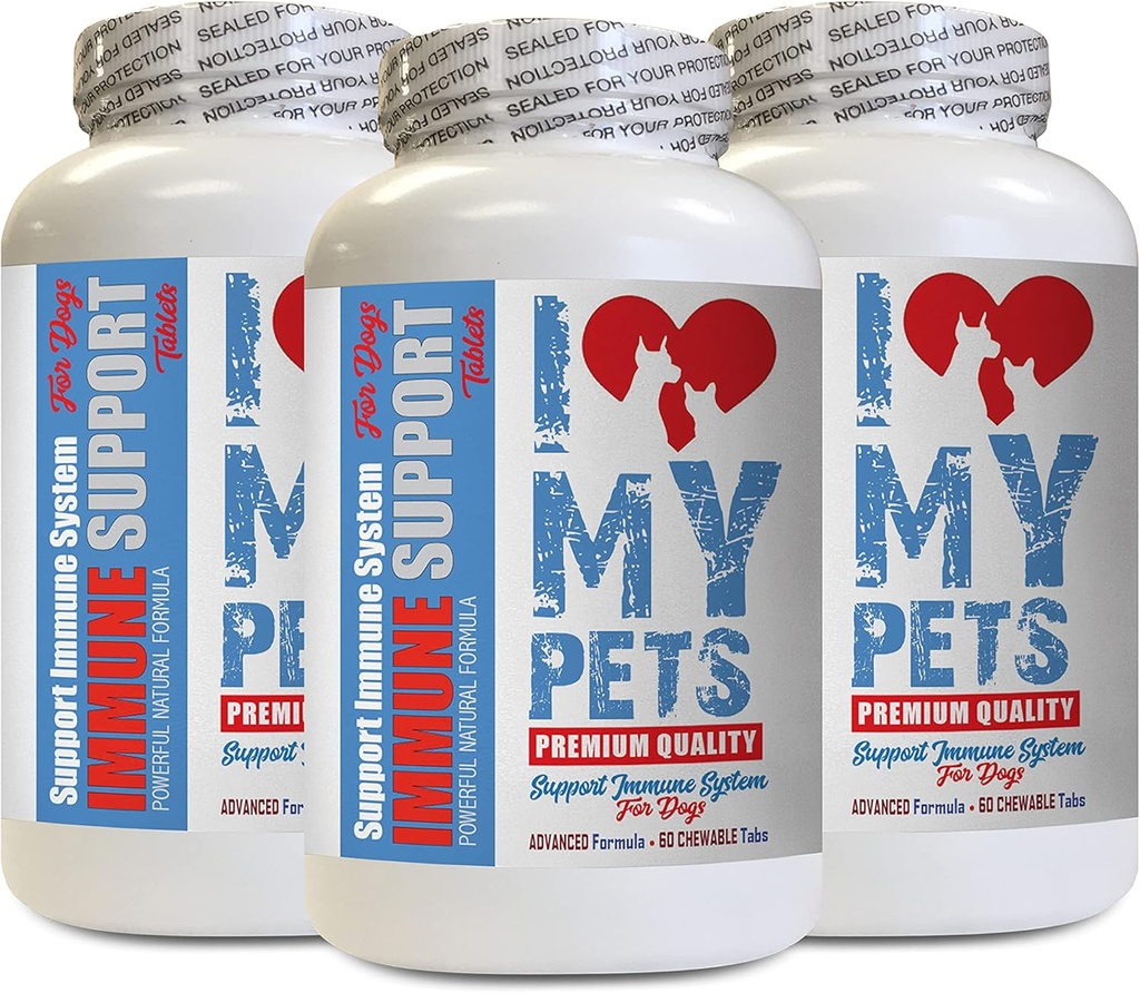 antioxidant Dog - Dog Immune Support - Booster - Healthy PET - Supplement - Dog Immune Treats - 180 Treats (3 Bottles)