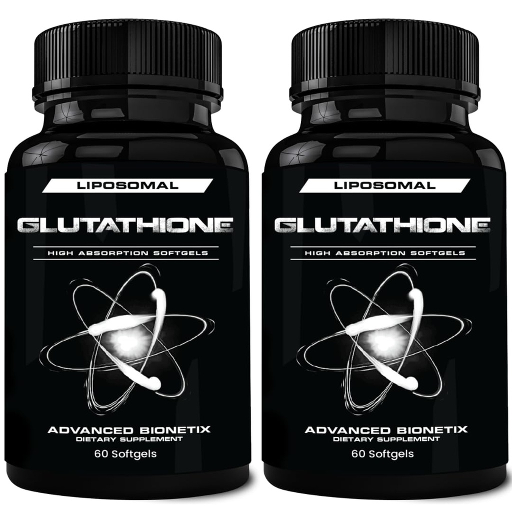 Advanced Bionetix 850mg Liposomal Glutathione Supplement | 120 Total Liposomal Softgels | Antioxidant Supplement w/Gluta-IV™, 100X Absorption Over Powder Glutathione