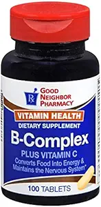 GNP Vitamin Health B-Complex Plus Vitamin C (100 Tablets)