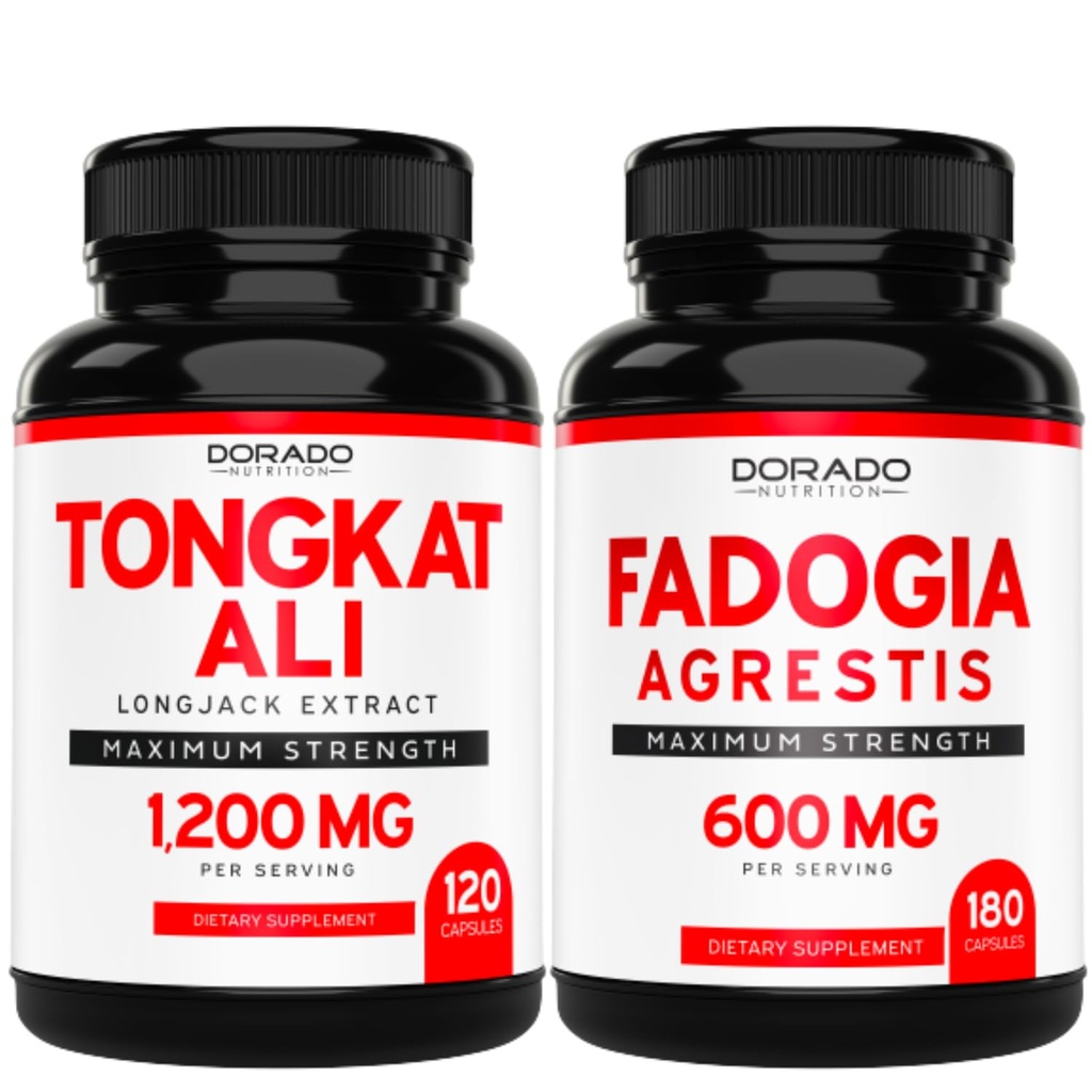 DORADO NUTRITION Tongkat Ali Extract (Longjack) Eurycoma Longifolia and Fadogia Agrestis 600mg Extract
