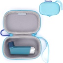 MGZNMTY Asthma Inhaler Holder Case, Storage and Travel Handy Inhaler Case for Adults and Kids (ONLY CASE) (Blue)